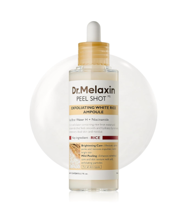 DR MELAXIN PEEL SHOT EXFOLIANT WHITE RICE AMPOULE 80ML