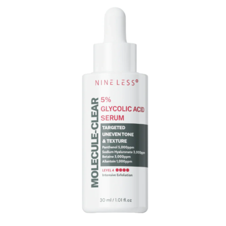 NINELESS MOLECULE CLEAR 5% GLYCOLIC ACID SERUM 30ML