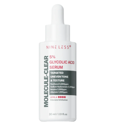 NINELESS MOLECULE CLEAR 5% GLYCOLIC ACID SERUM 30ML