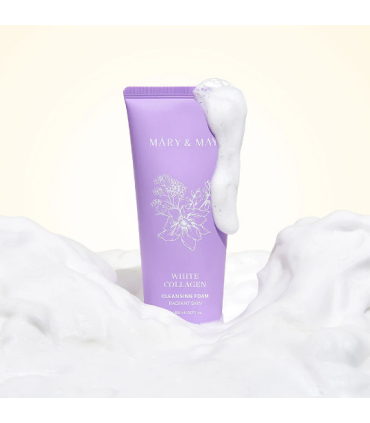 MARY & MAY WHITE COLLAGEN CLEANSING FOAM 150ML