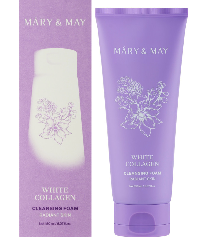 MARY & MAY WHITE COLLAGEN CLEANSING FOAM 150ML