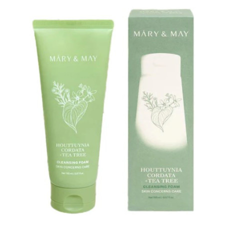 MARY & MAY HOUTTUYNIA CORDATA + TEA TREE CLEANSING FOAM 150ML
