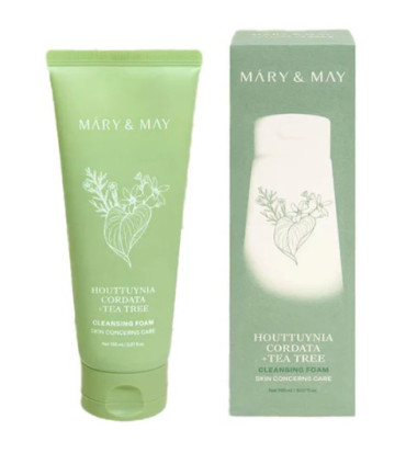 MARY & MAY HOUTTUYNIA CORDATA + TEA TREE CLEANSING FOAM 150ML