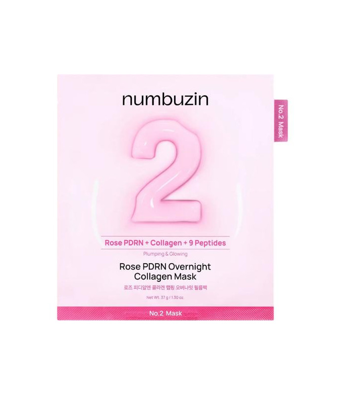 NUMBUZIN NO 2 ROSE PDRN COLLAGEN PLUMPING SHEET MASK 37G