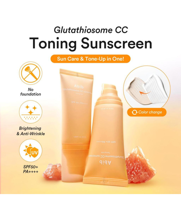 Abib Glutathiosome CC Suncream SPF50+ | Protector Solar Iluminador