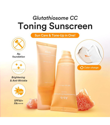 Abib Glutathiosome CC Suncream SPF50+ | Protector Solar Iluminador