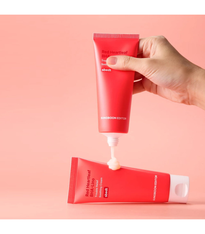 SUNGBOON EDITOR RED HEARTLEAF BHA LINO TROUBLE RELIEF CREAM 50ML