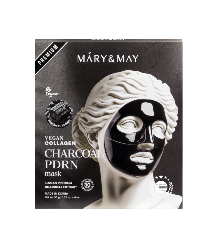 MARY & MAY VEGAN COLLAGEN CHARCOAL PDRN MASK 30G