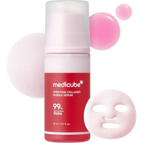 MEDICUBE PDRN PINK COLLAGEN BUBBLE SERUM 95ML