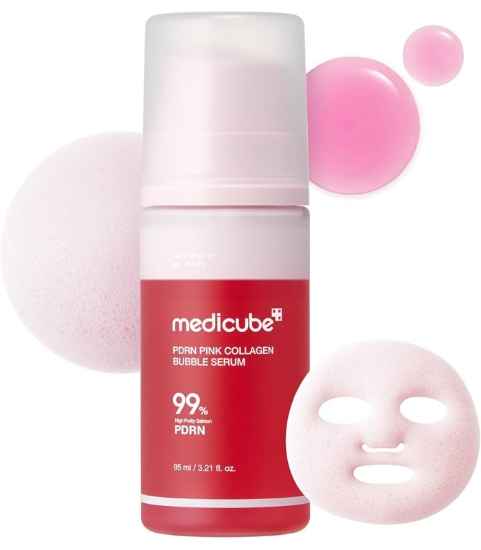 MEDICUBE PDRN PINK COLLAGEN BUBBLE SERUM 95ML