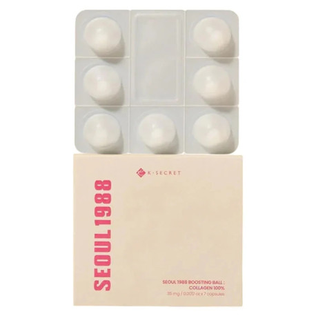 KSECRET SEOUL 1988 BOOSTING BALL COLLAGEN 100% 7 CAPSULAS 35MG