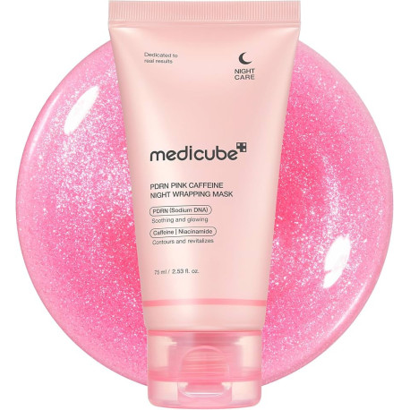 MEDICUBE PDRN PINK CAFFEINE NIGHT WRAPPING MASK 75ML