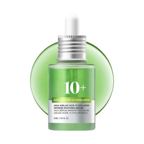 ANUA AZELAIC ACID 10+ HYALURON REDNESS SOOTHING SERUM 30ML