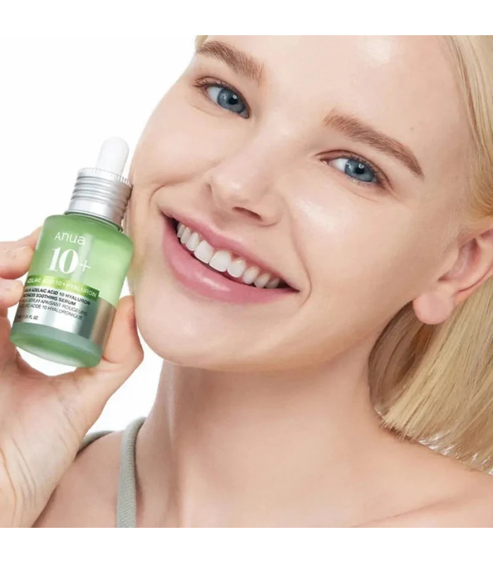 ANUA AZELAIC ACID 10+ HYALURON REDNESS SOOTHING SERUM 30ML