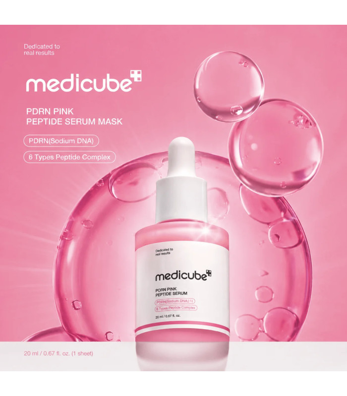 MEDICUBE PDRN PINK PEPTIDE SERUM MASK 34GR