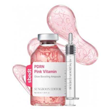 SUNGBOON EDITOR PDRN PINK VITAMIN GLOW BOOSTING AMPOULE 40ML