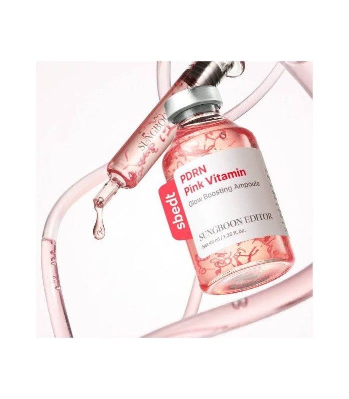 SUNGBOON EDITOR PDRN PINK VITAMIN GLOW BOOSTING AMPOULE 40ML