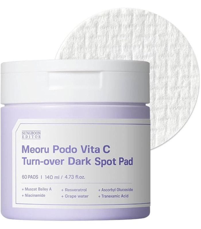 SUNGBOON EDITOR MEORU PODO VITA C TURN-OVER DARK SPOT PAD 80 PADS 140ML