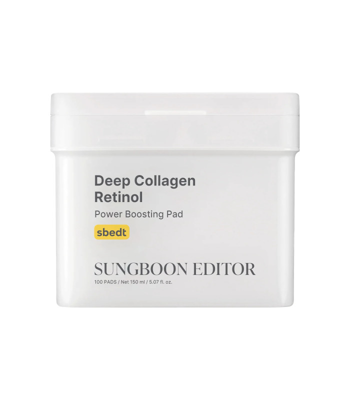 SUNGBOON EDITOR DEEP COLLAGEN RETINOL POWER BOOSTING PAD 190ML 100 PADS
